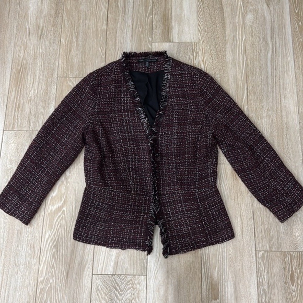 White House Black Market Tweed Jacket 10 Blazer